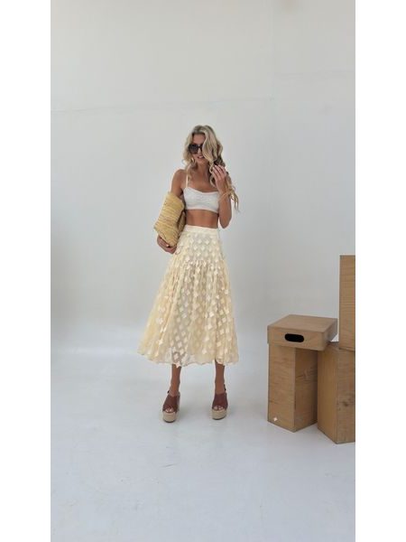 Cream Butterfly Skirt BeChick ❤
