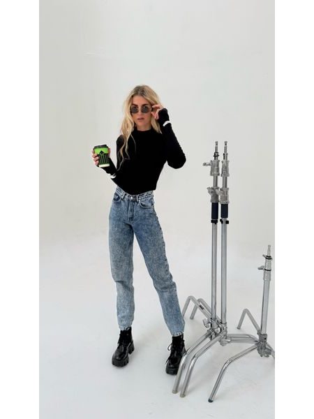 Black roll-neck top Milene BeChick ❤