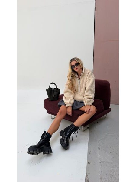 Beige Sherpa Jumper BeChick ❤