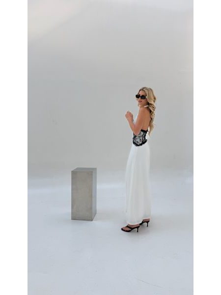 White Dress Lace Corset Bechick ❤