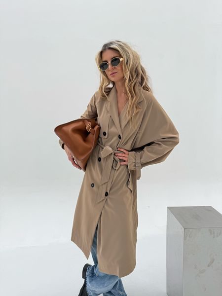 Krémový trench coat BeChick ❤