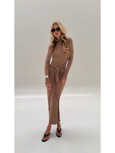 Mocha Knotty BeChick Dress ❤