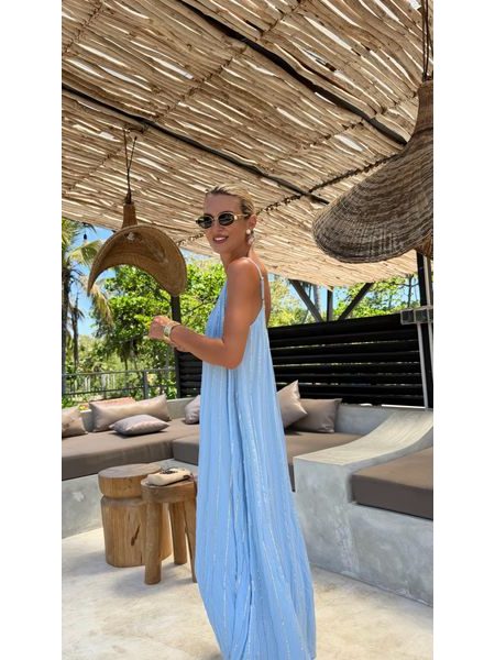 Silky Dress Sky Blue BeChick ❤