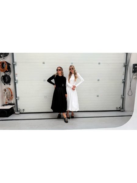 Black maxi dress Winter Poplin BeChick ❤