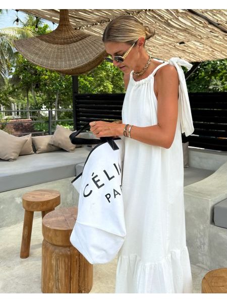 Bílé maxi šaty Riviera BeChick ❤