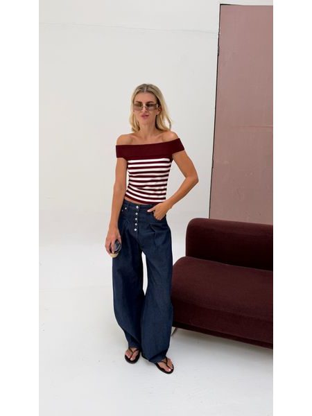 Burgundy Amélie Top BeChick ❤