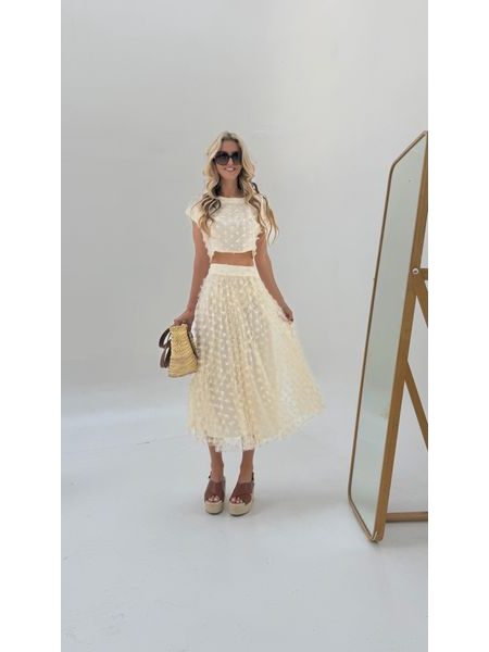 Flower Spring Top &amp; Skirt Set BeChick ❤