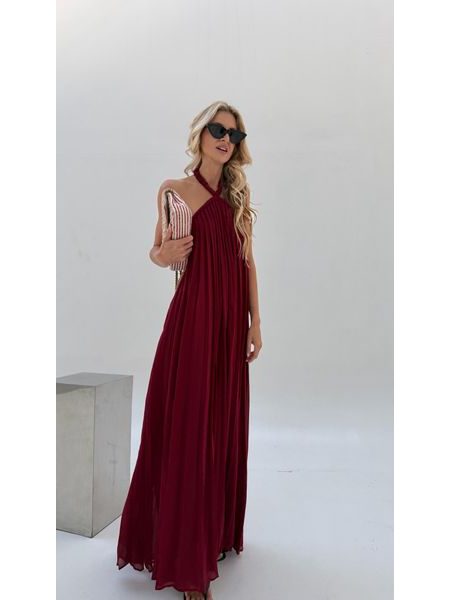 Burgundy maxi dress Desert Rose BeChick ❤