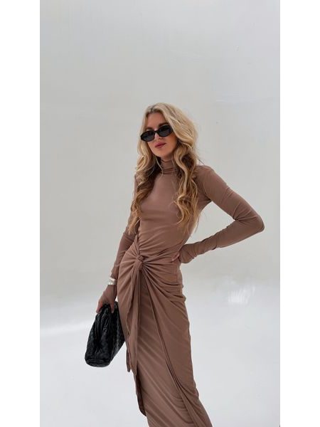 Mocha Knotty BeChick Dress ❤