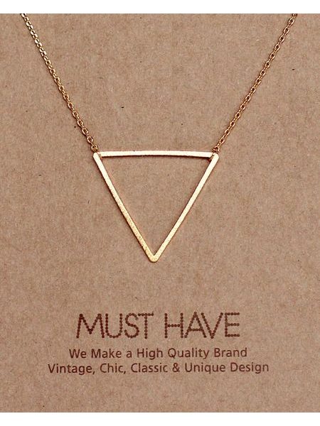 MUST HAVE series: Gold Triangle Pendant