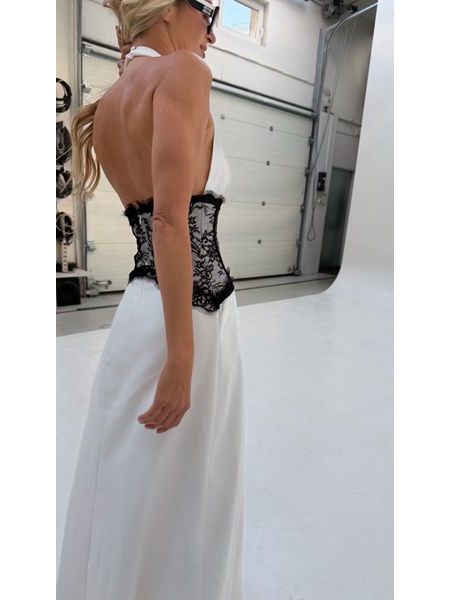 White Dress Lace Corset Bechick ❤