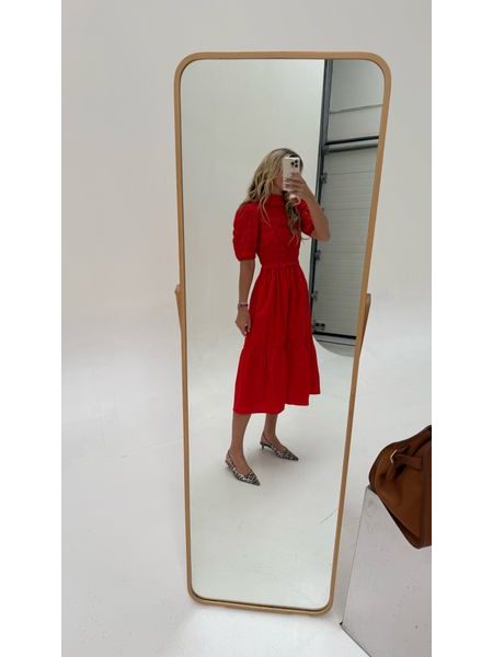 Červené bavlněné šaty Sparkle BeChick ❤