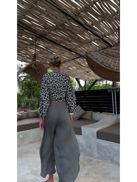 Leopardí top Knotty Tie BeChick ❤