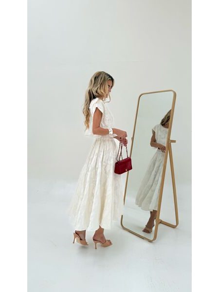 Flower Cream Top &amp; Skirt Set BeChick ❤