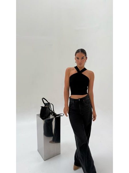 Black Bodycon Twist Top BeChick ❤