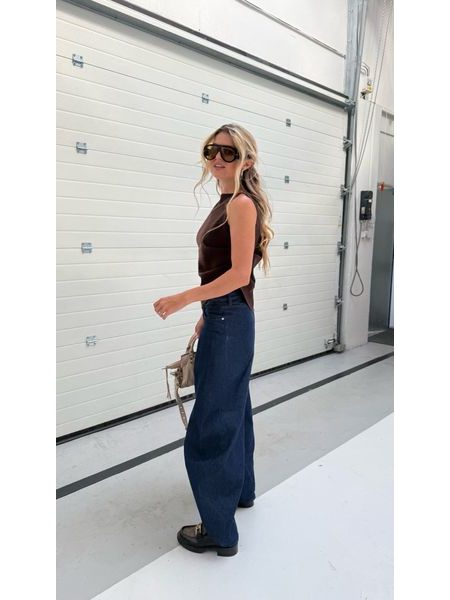 Mocha Asymmetrical Knit Top Tayler BeChick ❤