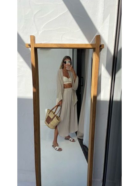 Krémový bavlněný top/kimono Cali Bechick ❤