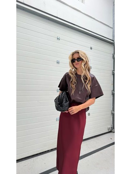 Vínový top Loose Fall BeChick ❤