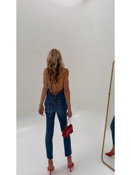 Denim Button-Up Top BeChick ❤