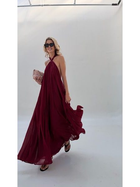 Burgundy maxi dress Desert Rose BeChick ❤