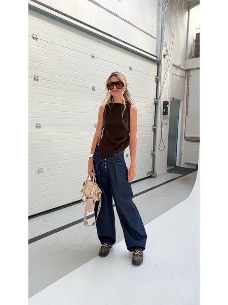 Mocha Asymmetrical Knit Top Tayler BeChick ❤