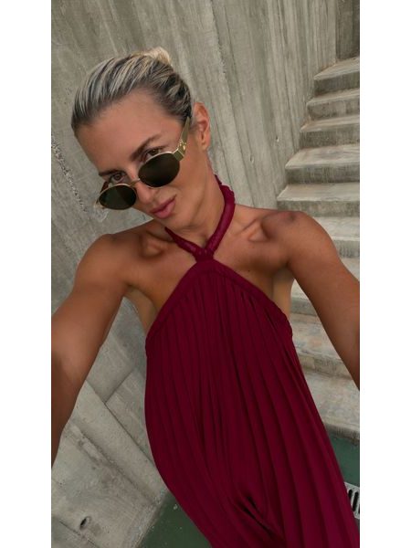 Burgundy maxi dress Desert Rose BeChick ❤
