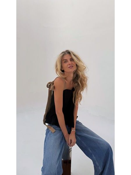 Černý top Ruffle BeChick ❤