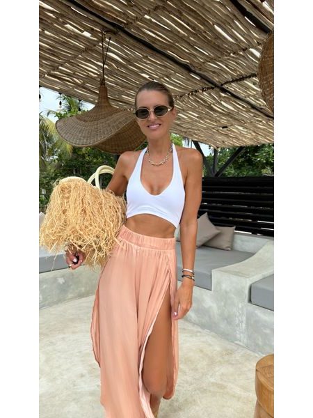 Bílá sportovní podprsenka Back Sheer BeChick ❤