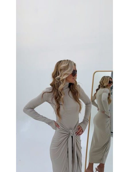 Cream Knotty BeChick Dress ❤