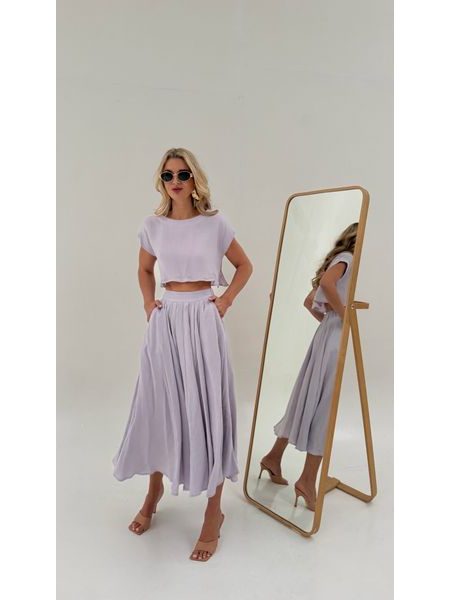 Lavender Top &amp; Skirt Set BeChick ❤