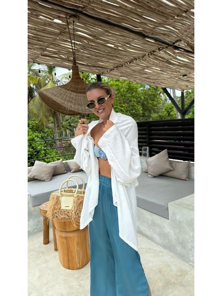 Bílý top/kimono Line Bechick ❤