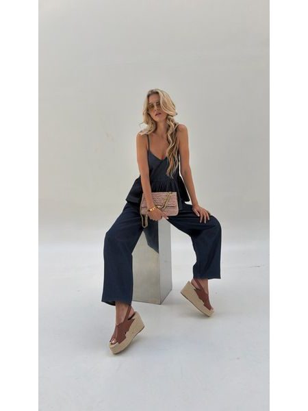 Denim Peplum Top BeChick ❤