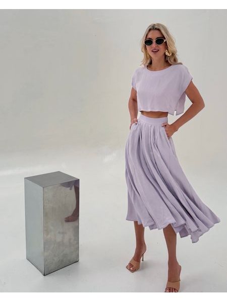 Lavender Top &amp; Skirt Set BeChick ❤