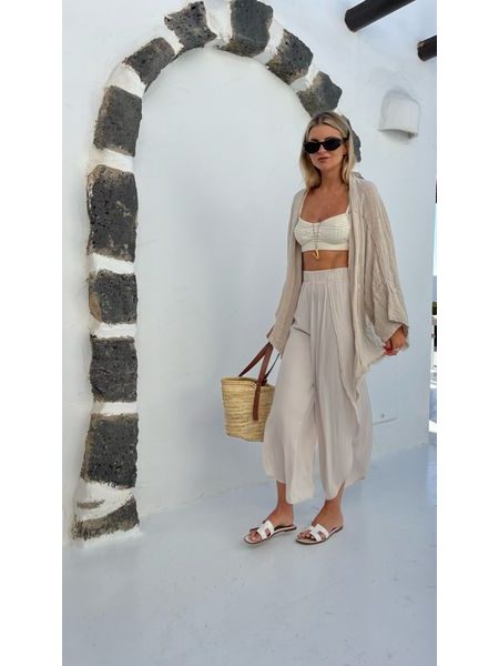 Krémový bavlněný top/kimono Cali Bechick ❤