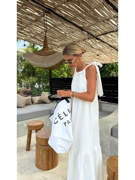 Bílé maxi šaty Riviera BeChick ❤