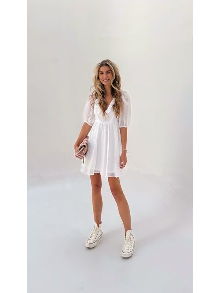 Bílé šaty BabyDoll BeChick ❤