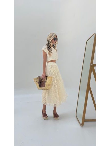 Flower Spring Top &amp; Skirt Set BeChick ❤