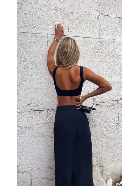 Black sports bra Palmita BeChick ❤