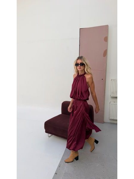 Burgundy Hailey Jumpsuit BeChick ❤