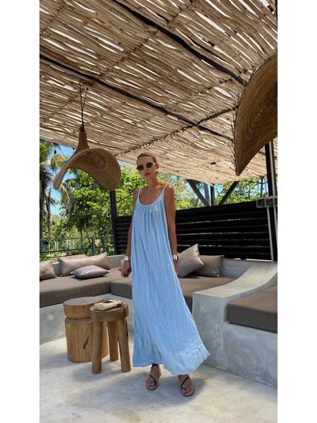 Silky Dress Sky Blue BeChick ❤