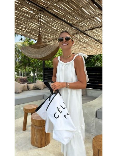 Bílé maxi šaty Riviera BeChick ❤