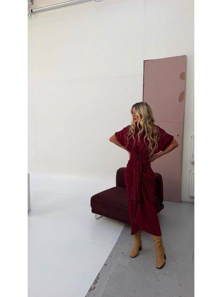 Vínové šaty Button Down BeChick ❤