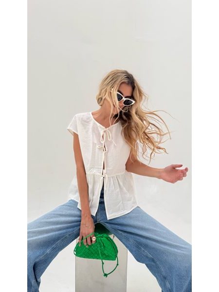 White Top Cotton Bow BeChick ❤