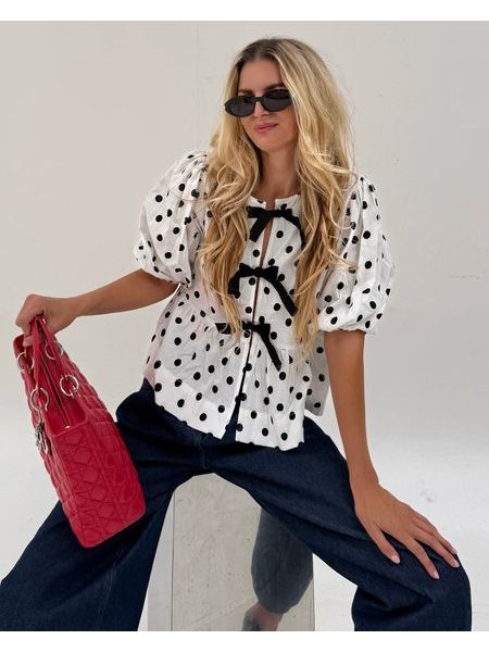 White Dots Top BeChick ❤