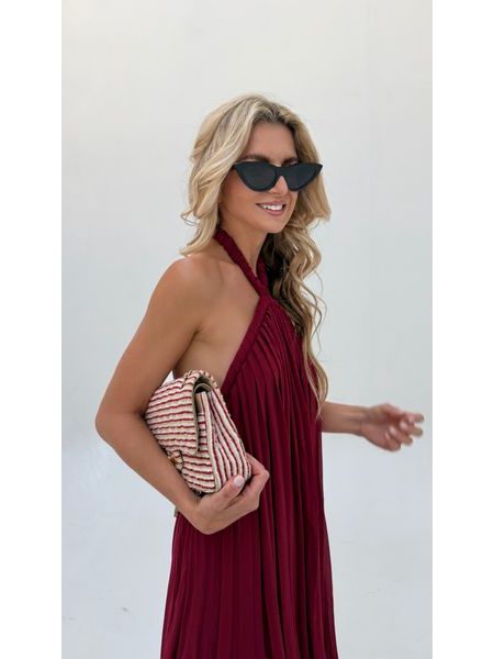 Burgundy maxi dress Desert Rose BeChick ❤