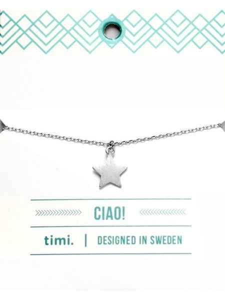 MAKE A WISH series: Silver Star Card Bracelet