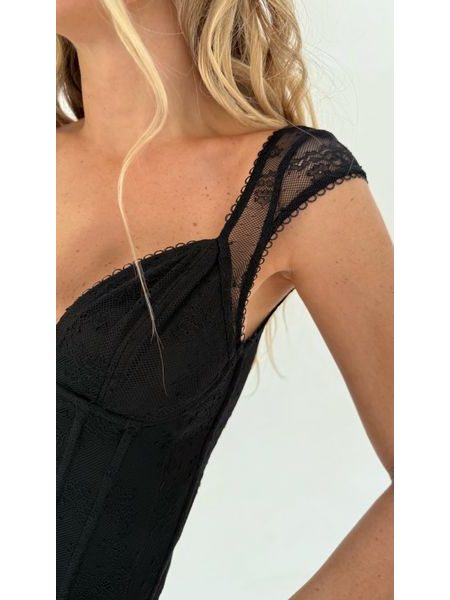Black corset top Luise BeChick ❤