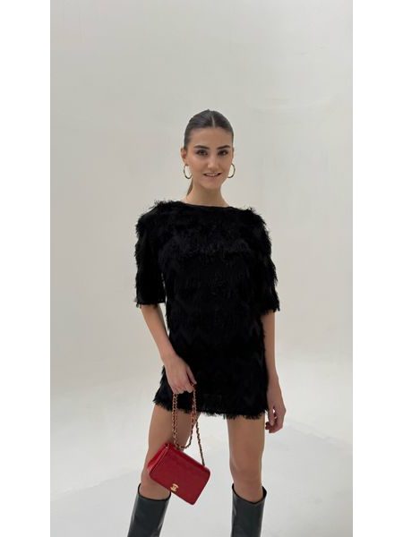 Černé šaty Fringe BeChick ❤
