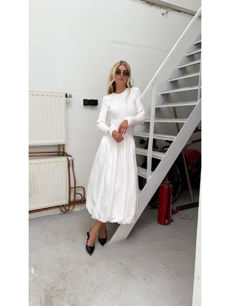White maxi dress Winter Poplin BeChick ❤