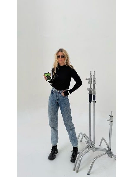 Black roll-neck top Milene BeChick ❤